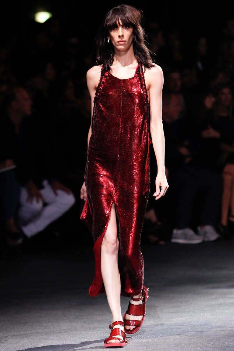 Givenchy red sequin dress Givenchy SS 2014 photo Monica Feudi