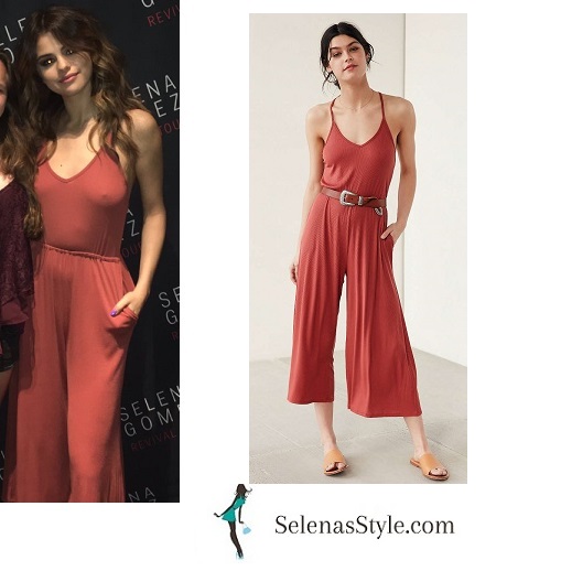 Selena Gomez red jumpsuit Newark revival Tour instagram