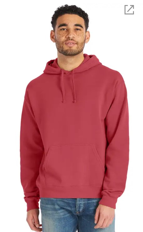 Hanes Unisex ComfortWash Garment Dyed Fleece Hoodie Sweatshirt